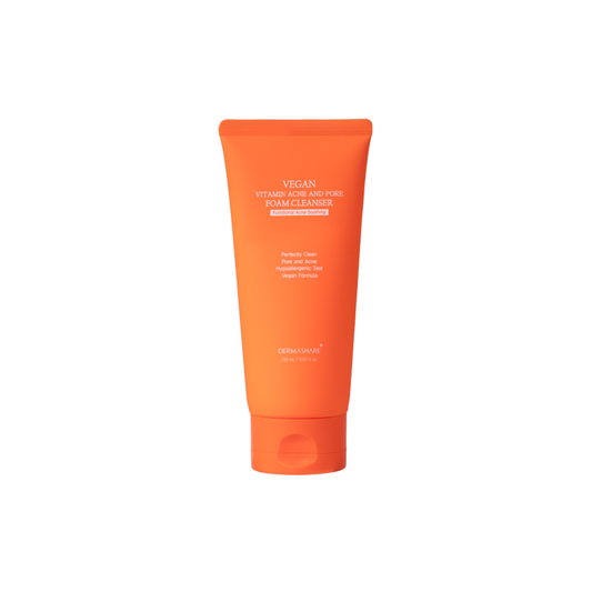 DermaShare Vegan Vitamin Acne & Pore Foam Cleanser (Naranja)