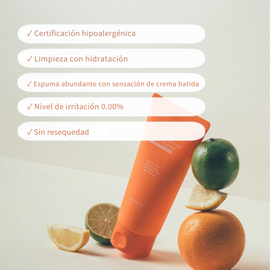DermaShare Vegan Vitamin Acne & Pore Foam Cleanser (Naranja)