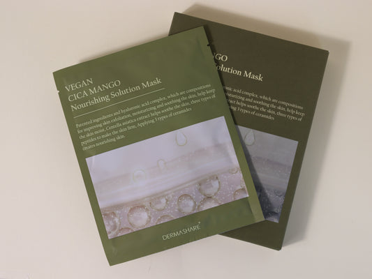 Dermashare Vegan CICA MANGO Nourishing Solution Mask (5 Sheets)