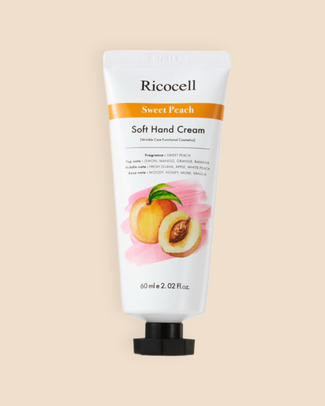 Ricocell Moisture Hand Cream Sweet-Peach 60ml