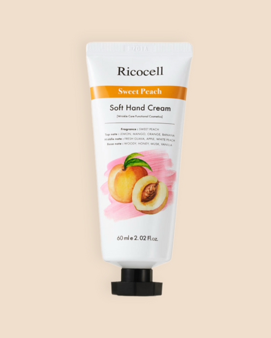 Ricocell Moisture Hand Cream Sweet-Peach 60ml