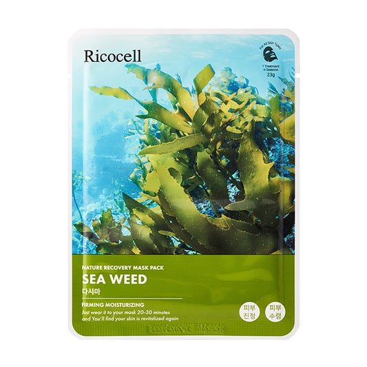 Ricocell Nature Recovery Mask Pack Sea Weed 23g (Pack 10pcs)