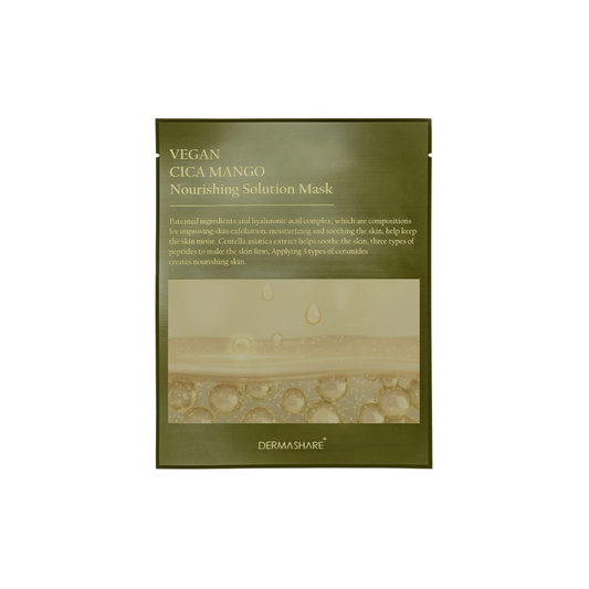Dermashare Vegan CICA MANGO Nourishing Solution Mask (5 Sheets)