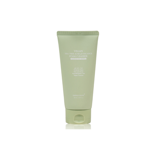 DermaShare Vegan Tea Tree Acne pH Balance Foam Cleanser