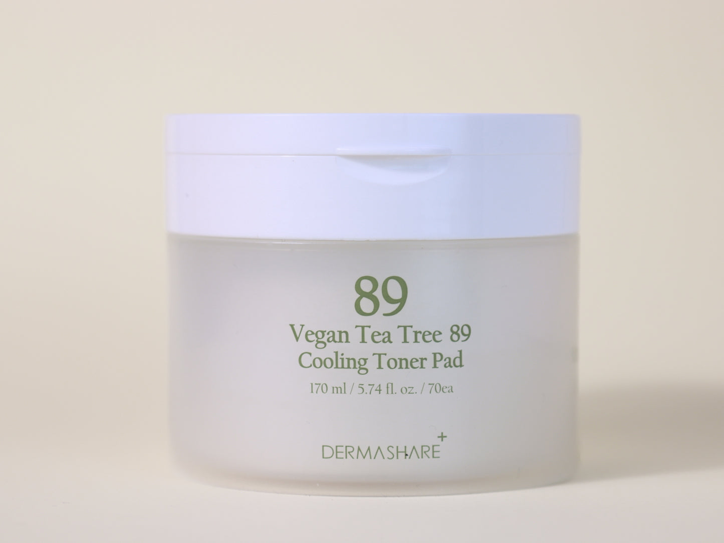 DermaShare Vegan Tea Tree 89 Cooling Toner Pads