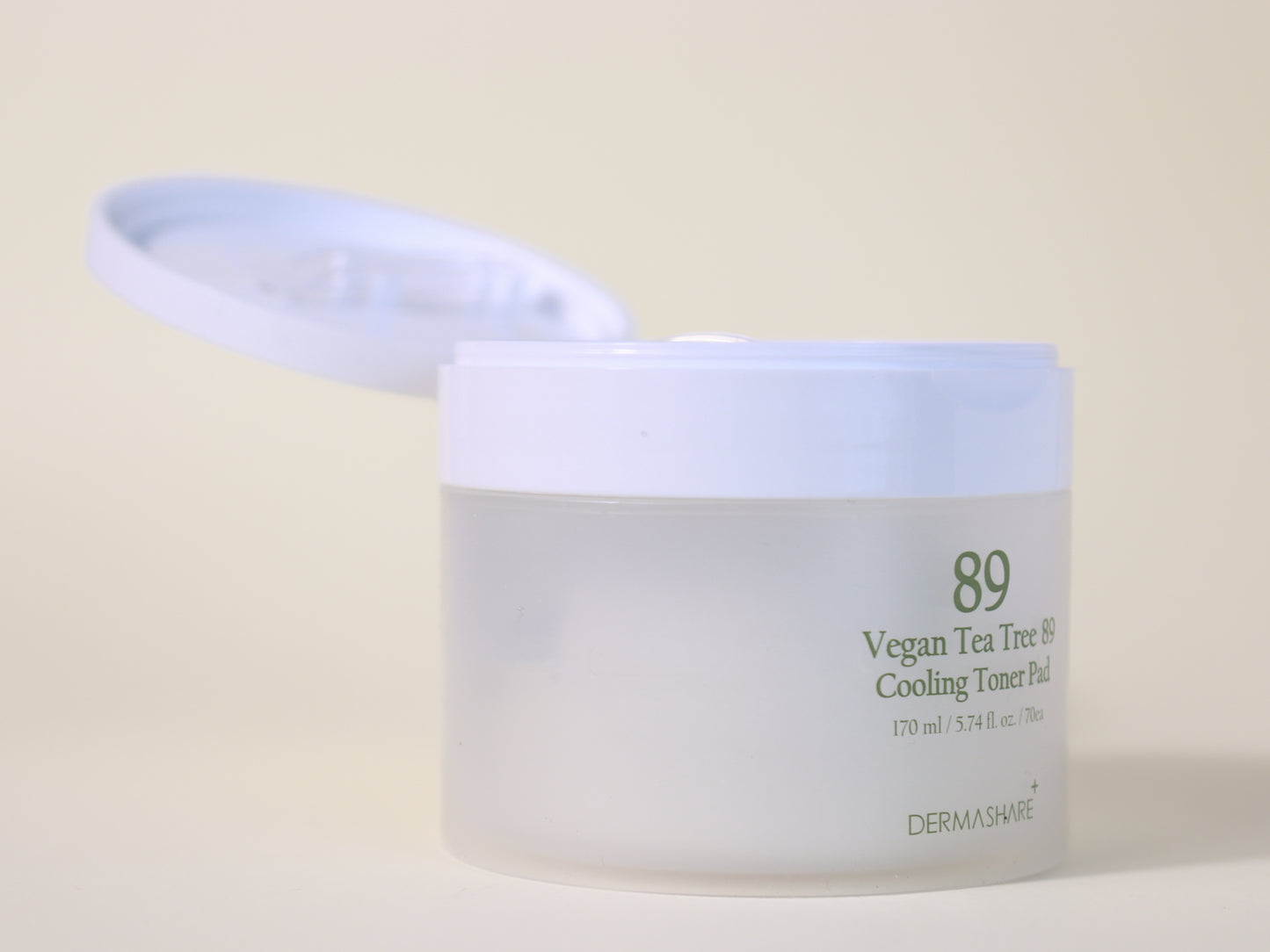 DermaShare Vegan Tea Tree 89 Cooling Toner Pads