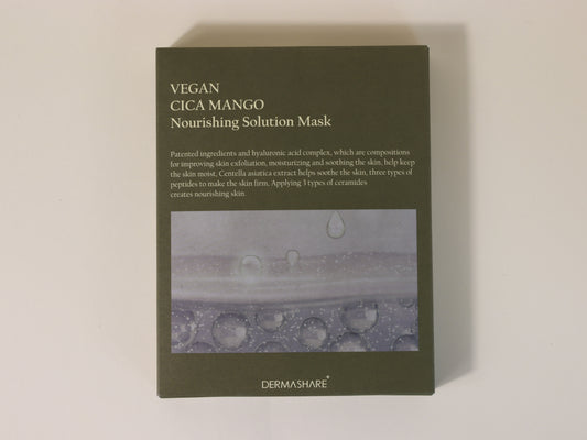 Dermashare Vegan CICA MANGO Nourishing Solution Mask (5 Sheets)