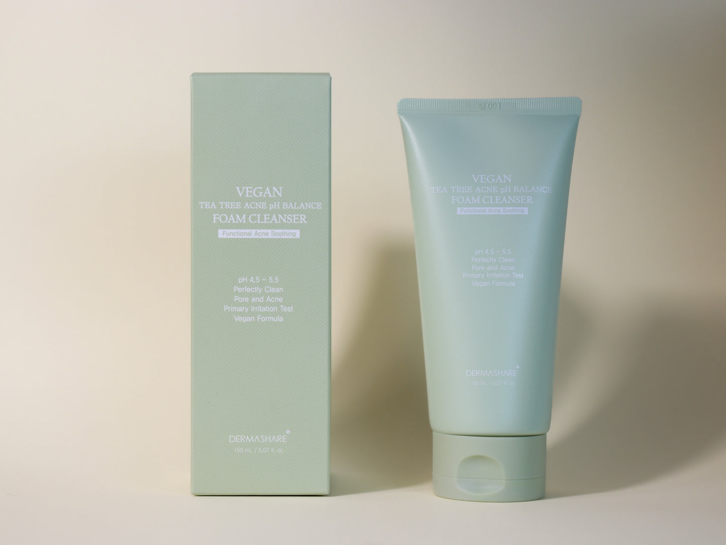DermaShare Vegan Tea Tree Acne pH Balance Foam Cleanser