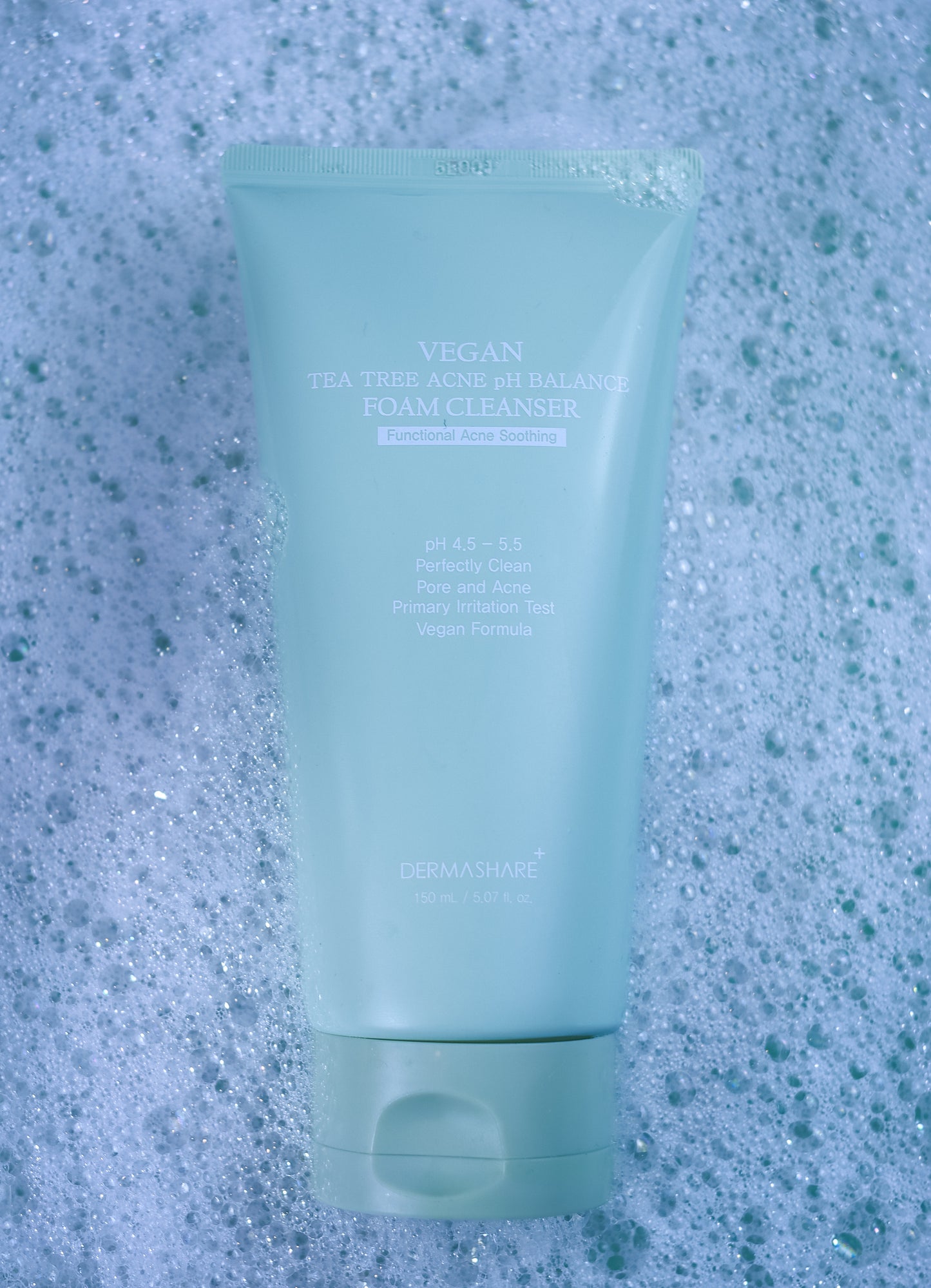 DermaShare Vegan Tea Tree Acne pH Balance Foam Cleanser
