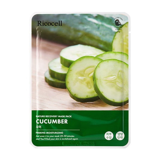 Ricocell Nature Recovery Mask Pack Cucumber 23g (Pack 10pcs)